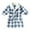 Blue, variant on WOYY Toddler Girls Flannel Bathrobe Plaid Fuzzy Warm Sleepwear Robe for Kids, Sizes 3-4T