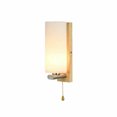 thumbnail image 5 of Fichiouy Modern Wood Glass Wall Light Wall Sconce Lamp Elegant lighting Pull Switch 5W 5~10㎡, 5 of 9