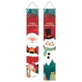 thumbnail image 2 of D GROEE 1 Pair Nutcracker Christmas Porch Decorations Christmas Porch Sign Xman Hanging for Wall Front Outside Door Indoor Yard Home Holiday Party Porch Garden Decor, 2 of 8