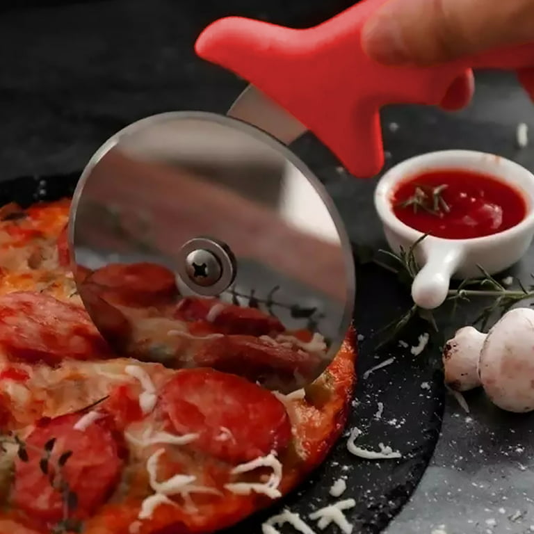 Stainless Steel Pizza Wheels & Cutter Round Pizza Divider & Knife