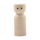 thumbnail image 1 of Muñeco de clavija de madera, arte en blanco, artesanía decorativa, figuras de personas de madera para pintar para escritorio, cafetería, decoraciones 45 cm x 18 cm Sunnimix Cuerpos de muñecas de clavijas de madera, 1 of 8
