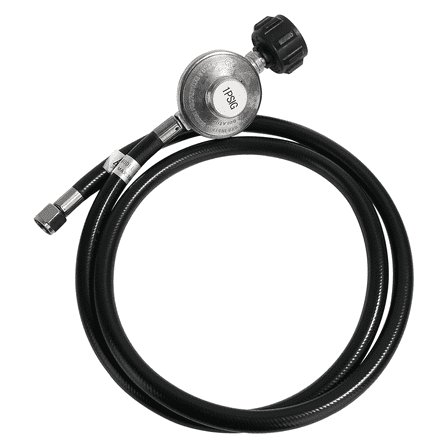 Roastove QCC1 5 ft Propane Regulator and Hose Gas Line Connector