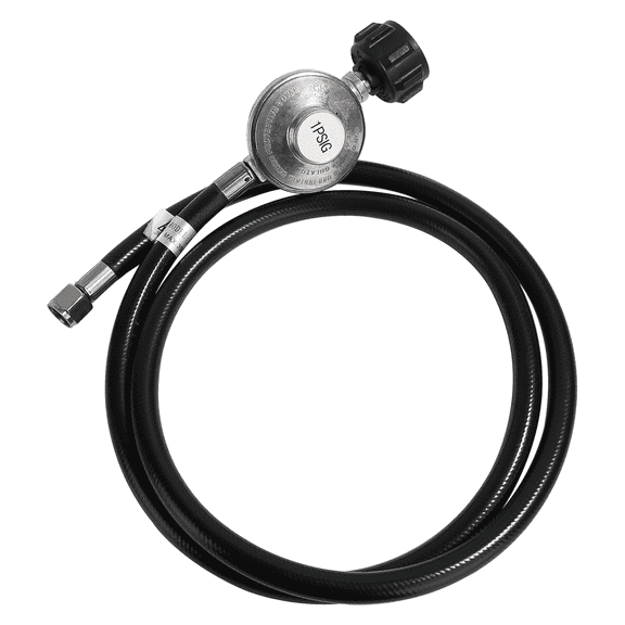 Roastove QCC1 5 ft Propane Regulator and Hose Gas Line Connector