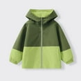 thumbnail image 7 of Kids Lightweight Raincoats Waterproof Jacket with Hooded Breathable Windbreaker Full-Zip for Boys Girls Outdoor Sports, 7 of 7
