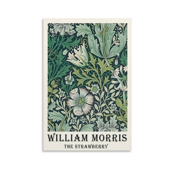 William Morris Print Painting (86) Canvas Poster Wall Art Picture Prints Hanging Photo Gift Decor Home Posters Artworks 20x30inch(50x75cm)