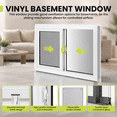Vinyl Basement Sliding Window 32
