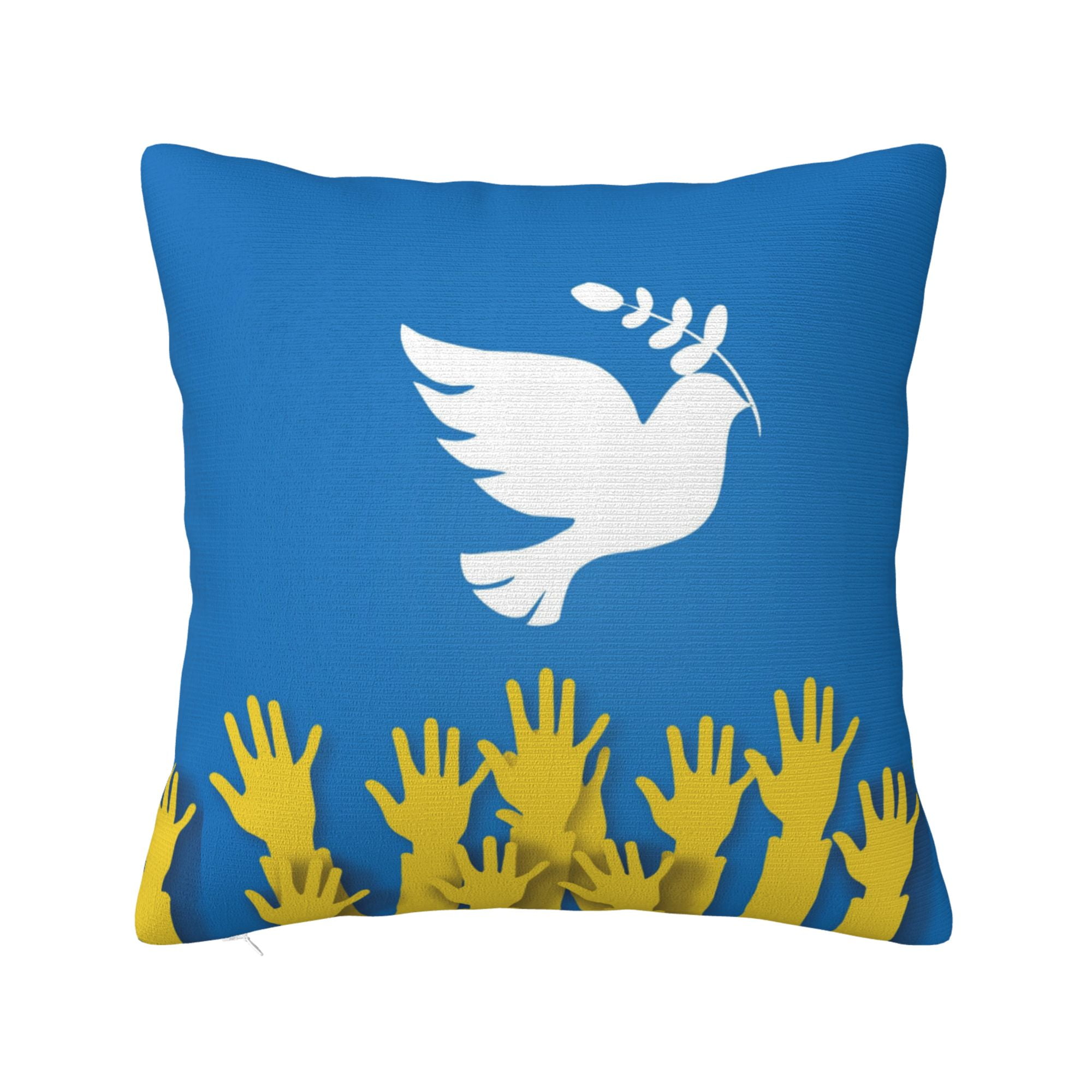 ZICANCN ove Hands Peace World Decorative Throw Pillow Covers , Couch