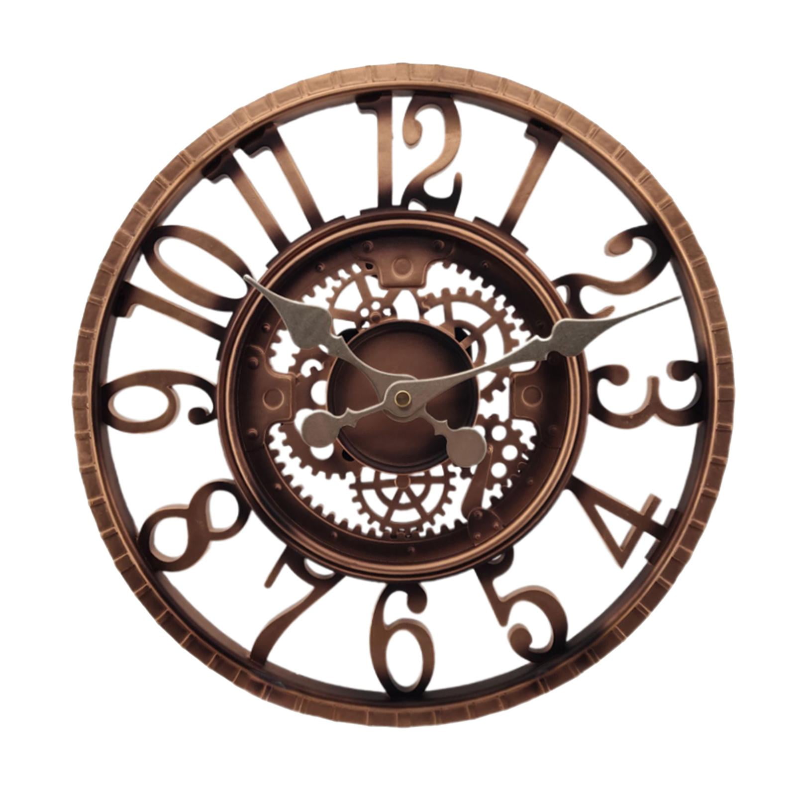 Outdoor Round Wall Clock Waterproof Silent for Pool Outsides