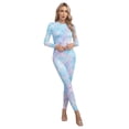 thumbnail image 3 of Jowowha Women Adult One Piece Mermaid Cosplay Long Jumpsuit Halloween Party Dress Up Long Bodysuit Type E M, 3 of 6