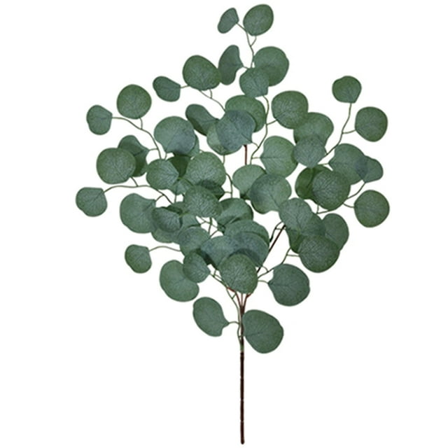 Coofit Artificial Leaves Branch Realistic - DIY Fake Eucalyptus Stem Faux Greenery Pick