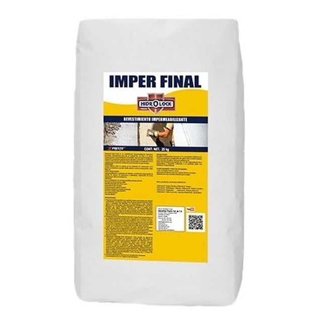 Impermeabilizante Cementoso Hidrolock Imper Final 25kg Hidrolock Imper