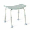 Backless Medline Bath Bench with Microban, Light Blue
