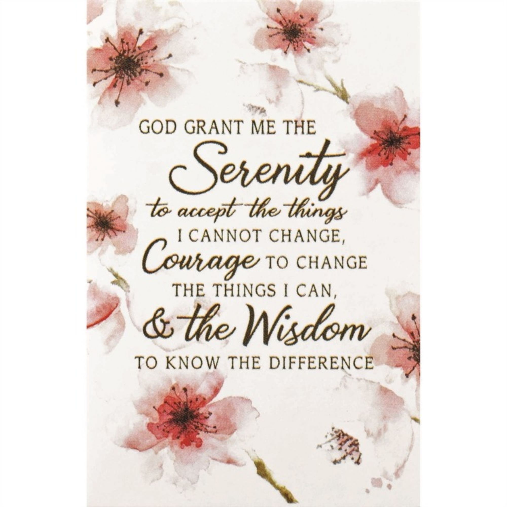 3 White And Pink Serenity Prayer Religious Bookmark Walmart 