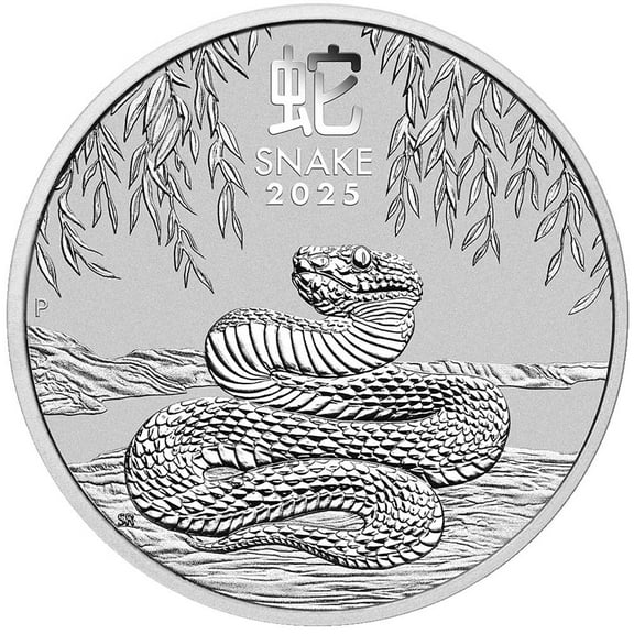 2025 50c Australian Silver Lunar Year Of The Snake 1/2 oz Brilliant Uncirculated