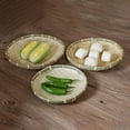 thumbnail image 5 of 100% Natural Handmade Woven Bamboo Basket Tray U Shape Holder Bulk Food Flat Shallow Basket, 5 of 10