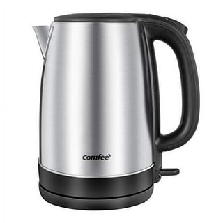 Ktaxon 2.5L Electric Glass Hot Water Kettles Coffee Tea,Silver 