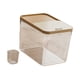 thumbnail image 4 of Cubo de arroz, contenedor de alimentos, organizador reutilizable, sellado, ligero, con tapa, color grano L, 4 of 9