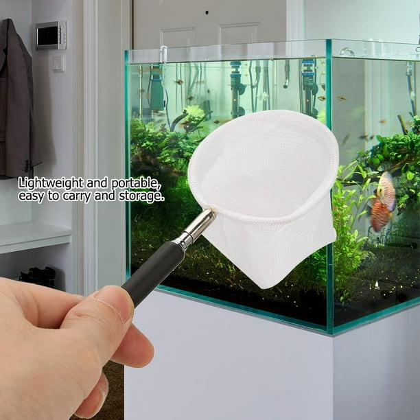 Greensen Mini-filet de pêche réglable pour crevette de réservoir d'aquarium  20-57,5 cm extensible, mini filet de pêche pour le réservoir d'aquarium,  mini-filet de pêche 