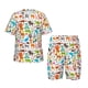 thumbnail image 1 of Balery Animals Conjunto de Pijama Infantil de Manga Corta con Estampado – Ropa de Dormir de Algodón Suave-Large, 1 of 6