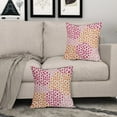 thumbnail image 5 of Pink and Orange Throw Pillow Covers 18x18 Set of 2 Hot Pink Preppy Room Decor 70s Colored Dot Decorative Pillows Trendy Print Outdoor Pillowcase Cushion Cover Linen Pillow Case for Sofa Couch Bed, 5 of 6