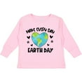thumbnail image 3 of Inktastic Make Every Day Earth Day with Hearts and Stars Boys or Girls Long Sleeve Toddler T-Shirt, 3 of 5