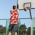 thumbnail image 5 of Sikiie Hand Drawn Tomatoes Basketball Jersey Reversible Men's Mesh Athletic Sports Shirts Training Practice S-4XLMedium, 5 of 6