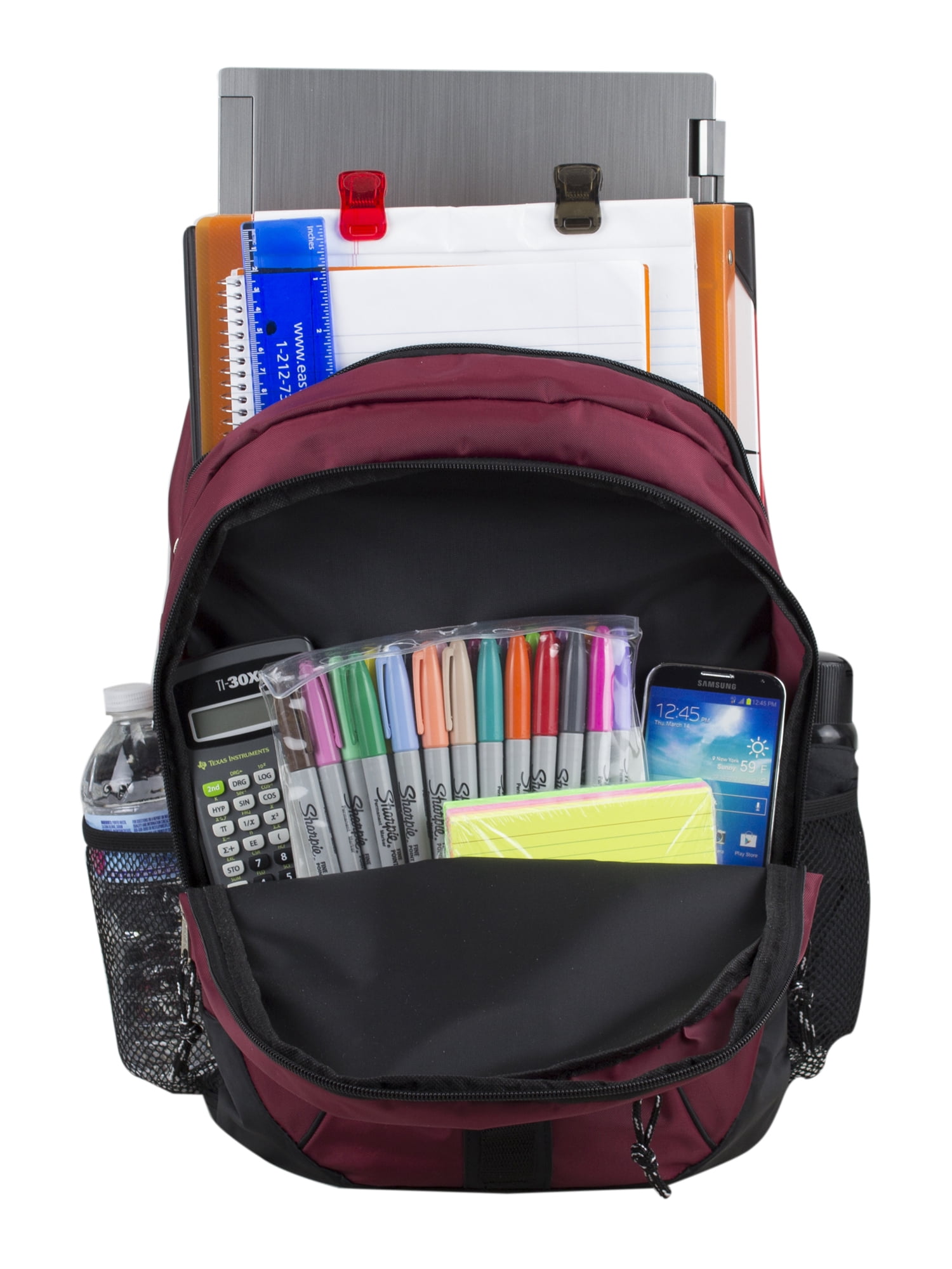 Fuel Active School Backpack, Burgundy
