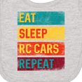 thumbnail image 3 of Inktastic Rc Racing Eat Sleep Rc Cars Repeat Newborn Bib, 3 of 3