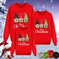 thumbnail image 2 of Rotm Christmas Top Matching Christmas Sweatshirts for Family Ugly Holiday Xmas Pullover Tops Adults Womens Men Kids Boys Girls Couples Red,L, 2 of 6