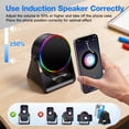 thumbnail image 3 of 2026 New Wireless Smart Sensor Speaker with HD surround sound, built-in phone stand and RGB lights, compatible with iPhone, Android,iPad & Samsung devices, unisex, perfect Christmas gift for men and, 3 of 9
