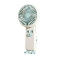 thumbnail image 4 of Xihbxyly dia del primer ministro Mini ventilador en mano, ventilador USB porttiles en pantalla digital LED inteligente, ventilador en escritorio pequeño silencioso en 5 velocidades de oficina, deport, 4 of 7