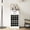 White, variant on Brown walnut modular wine bar buffet / Display crafts in hallway