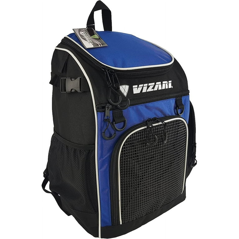 Vizari Solano Zaino Da Calcio Con Scomparto Per Pallone E Tasche Laterali Retinate – Per Adulti E Teen