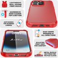 thumbnail image 3 of Funda REBEL para iPhone 14 Pro [fibra de aramida roja Gen 4] roja, 3 of 7