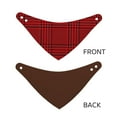 thumbnail image 6 of Kll Red Black Houndstooth Dog Bandanas,Triangle Reversible Pet Scarf For Small Medium Large And Extra Large Dogs-Small, 6 of 7