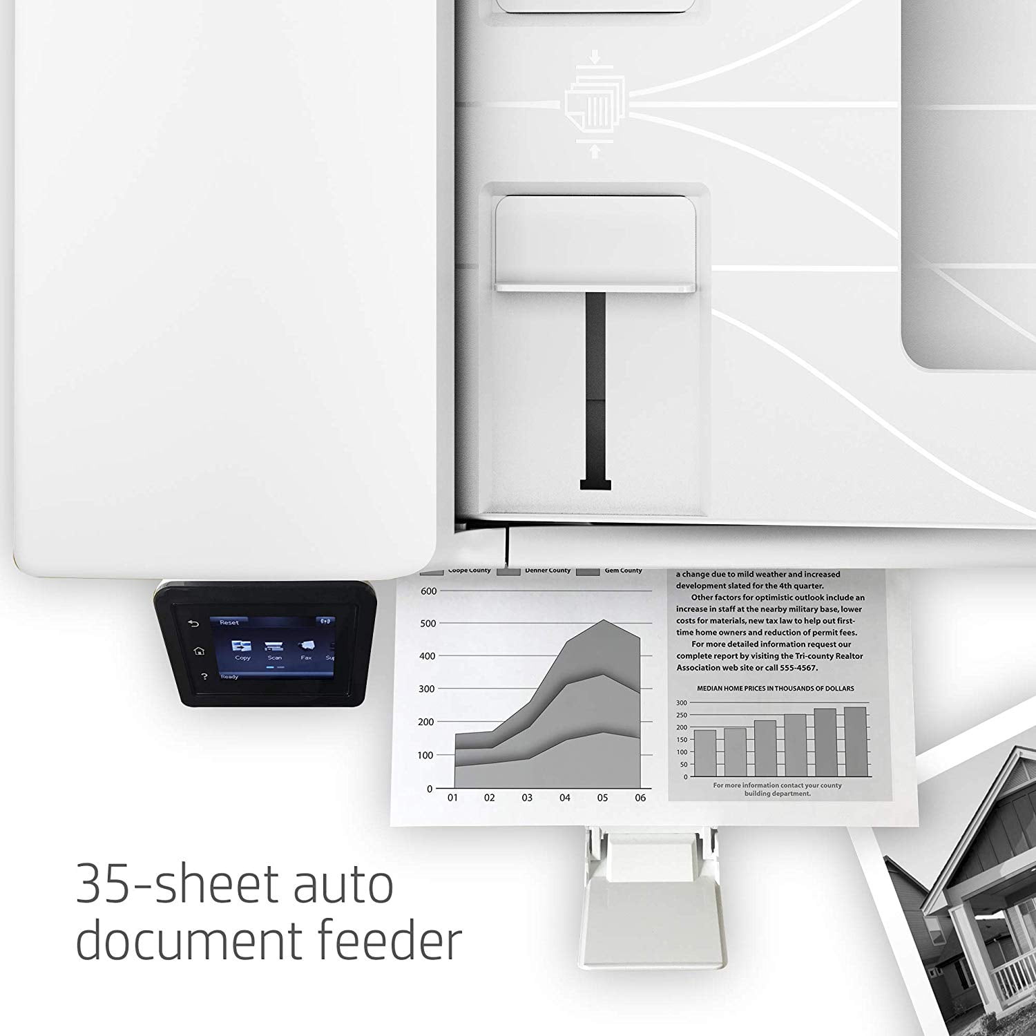 HP Laserjet Pro M130fw Wireless Black-and-White All-In-One Laser Printer with Scan, Copy and Fax (G3Q60A) FREE Cat5e Ethernet Cable