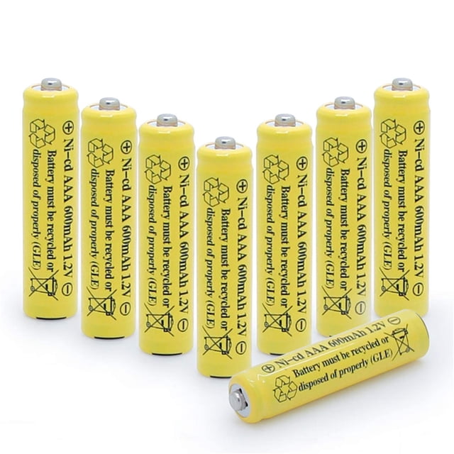 Pilas Recargables AAA NiCd 1.2V 600mAh Paquete de 8 QBLPOWER
