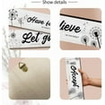 thumbnail image 3 of 4 Pcs Black dandelion Wooden Wall Sign Accept Let Go Have Faith Believe Wooden Wall Decor Inspirational Wall Art for Living Room Bathroom 3.94×11.81 Inch Black, 3 of 7