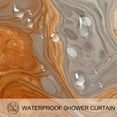 thumbnail image 3 of Marble Waterproof Printed Shower Curtain Set with Hooks for Bathroom Decoration, 3 of 5