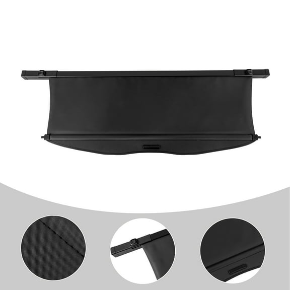 2020-2022 Toyota Highlander Cargo Cover, Black PVC, Durable and Easy to Install, Perfect for Trunk Organization and Protection