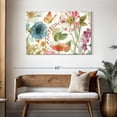 thumbnail image 3 of Elephant Stock Rainbow Seeds Flowers On Wood Wall Art - Horizontal Canvas Wall Art - Living Room Wall Decor - Floral And Botanical Canvas - Blue And Green Decor By Lisa Audit - 45" x 30", 3 of 8