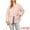 Gray Pink, variant on Women's Puffer Lightweight Casual Jacket L Gray Pink