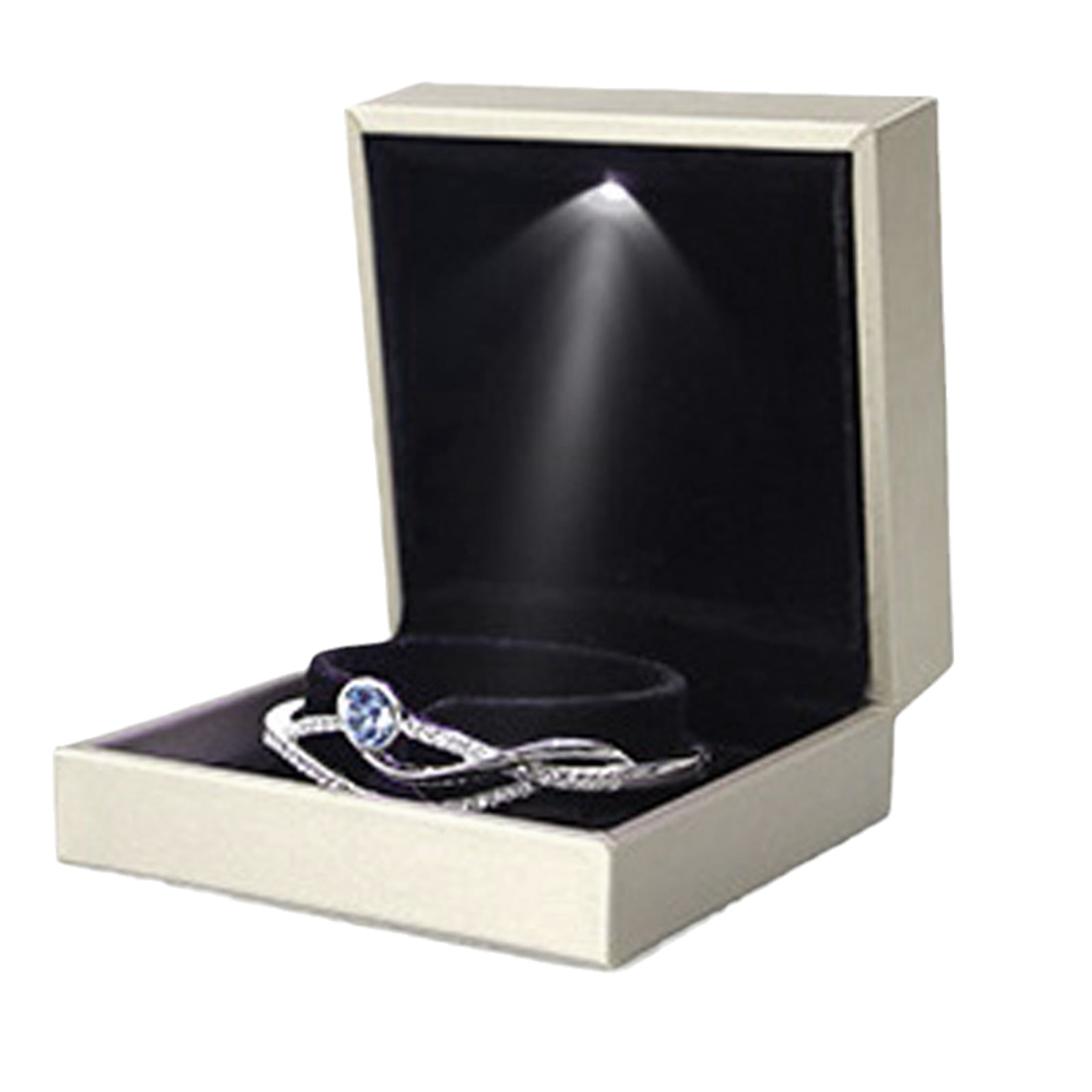 Buy 2 Slot Velvet Ring Box Lightweight and Smooth Engagement Ring Box for  Valentine's Day Wedding Bridal Online | Kogan.com