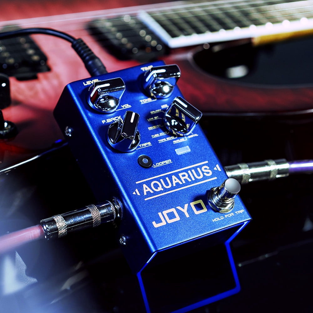 JOYO R-07 Digital Delay & Looper Guitar Pedal 8 Delay Effects Multi Mode Tap Tempo