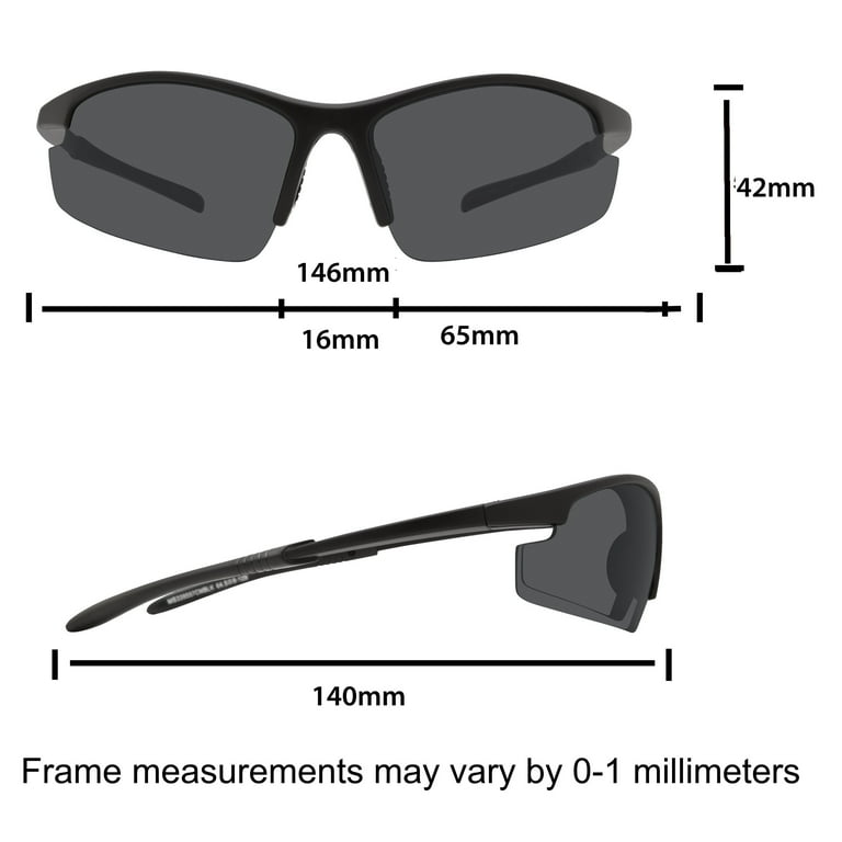 M+ Safety Glasses, Unisex, MS339557CMBLK Lens 3#SMK, 1 pc