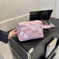 thumbnail image 3 of Bolso de mano para mujer, bolso informal con entramado de diamantes, bolso para teléfono, bolso diario para mujer FLhrweasw Nuevo, 3 of 9