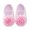Pink, variant on Newborn Baby Girls Shoes Flower Decoration Soft Sole Walking Shoes