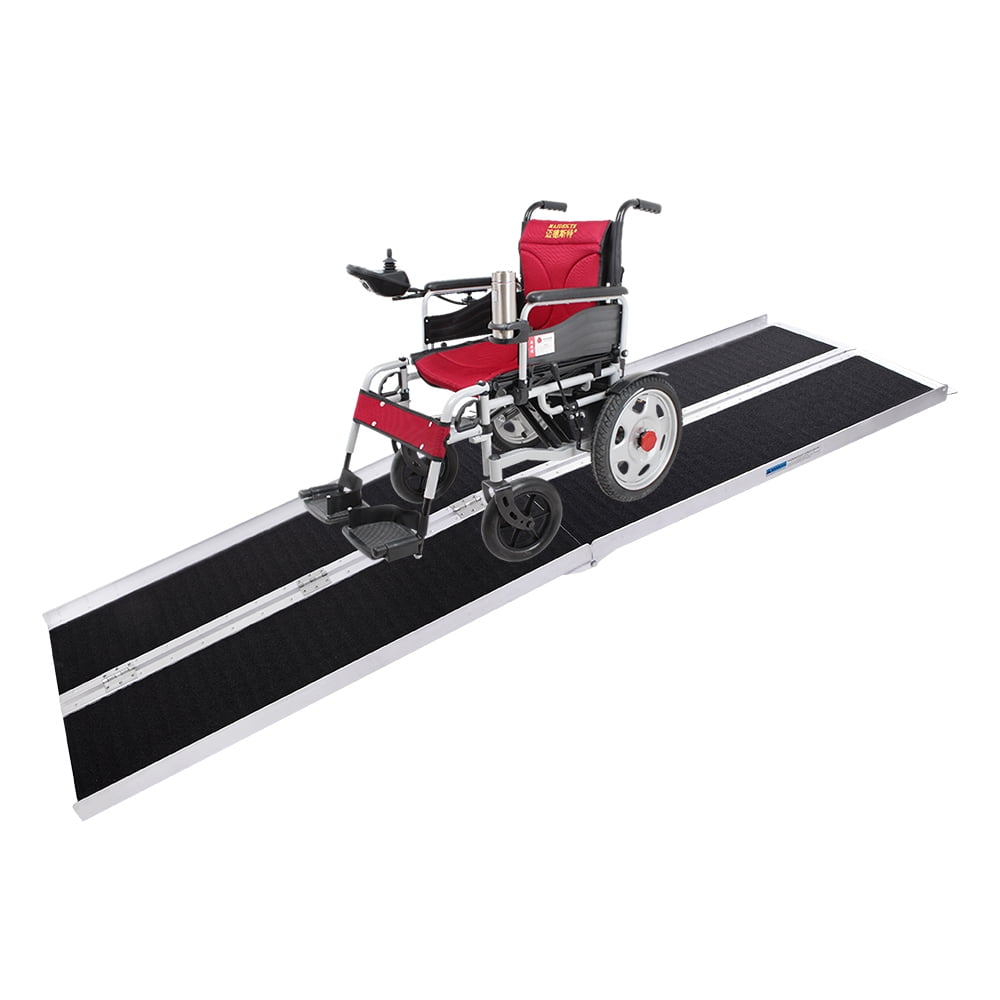 Veryke 8' Wheelchair Ramps, Wheelchair Threshold Ramp for Stairs