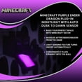 thumbnail image 7 of Minecraft Purple Ender Dragon Plug-In Nightlight with Auto Dusk to Dawn Sensor, 7 of 7