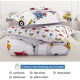 thumbnail image 5 of Viviland 5 Pieces White Car Comforter Bedding Sets, Twin, 5 of 5